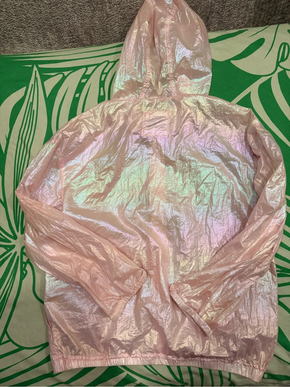 Gap Kids Iridescent Pink Hooded Windbreaker Jacket